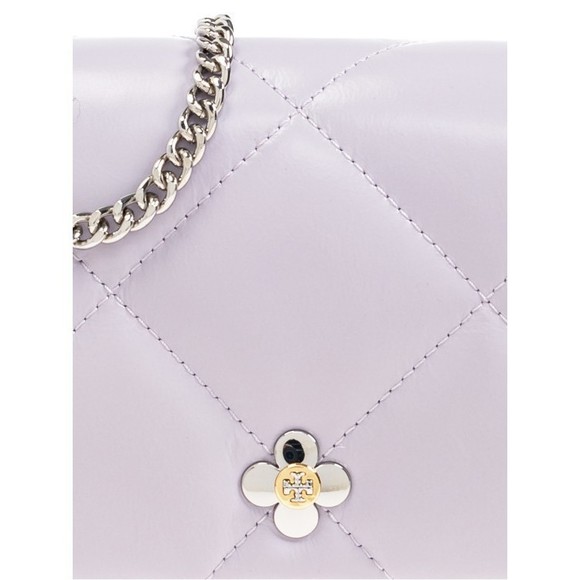 Tory Burch Kira Diamond Quilted Clover Logo Crossbody Bag - NWT - Picture 4 of 5